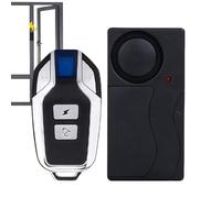 Motorbike Security Alarm - Loud Horn System, Rechargeable Siren Lock | 110db Adjustable Motion Detector, Long Battery Protection for Garage Gate Trailer Window Door Moped Quad Cycle Entrance