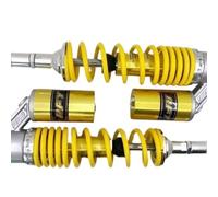 Motorbike Shock Absorbers,Heavy-Duty Shocks Pair Universal 360/350mm Motorcycle Air Shock Absorbers Rear Suspension 7mm Light Duty Model Fittings Interchangeable Fit use for Scooter Dirt Pit Street Bi