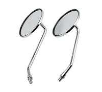 Motorbike Side Mirrors 2Pcs/Pair For 8mm 10mm Motorcycle Back Side Convex Mirror Rearview Mirror Scooter Motor Rear View Mirrors(8mm)