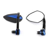 Motorbike Side Mirrors 7/8" 22 Mm Motorcycle Handle Bar End Mirrors Motorcycle Universal Replacement Parts(Blue)