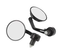 Motorbike Side Mirrors 7/8" Round Bar End Rear Mirrors Moto Side View Mirrors Motorbike Scooters Rearview Mirror For Cafe For Racer Motorcycle Handlebar End Mirrors