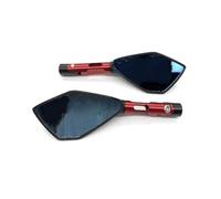 Motorbike Side Mirrors 8mm 10mm Universal Motorcycle Rearview Mirror Motorbike Replacement Side Mirrors Parts(Red)