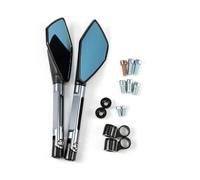 Motorbike Side Mirrors For Cb1000r Cb1300 Cb600f For Hornat Cbf600 Cnc Aluminum Motorcycle Handlebar Rear View Blue Anti-Glare Mirror Motorcycle Mirrors