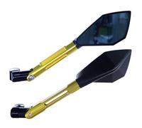 Motorbike Side Mirrors For ER-6N For ER-4N For ER6N For ER4N For Versys 650 1000 For W800 For W650 Motorcycle Side Rearview Mirrors(Long Gold)