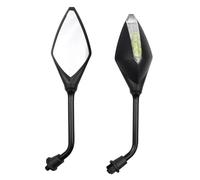 Motorbike Side Mirrors For Z750 Z800 Z900 Z1000 For Ve&rsys 650 1000 Motorcycle Rearview Mirror With Turn Signal 8mm 10mm Motorcycle Mirrors(Blue Black)
