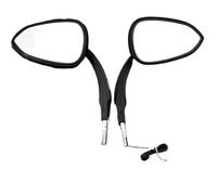 Motorbike Side Mirrors Motorcycle LED Light Rear View Mirrors Fit For Harley XL Dyna Touring Softail For BMW For Honda For Yamaha(LED Mirror K)