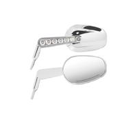 Motorbike Side Mirrors Motorcycle LED Light Rear View Mirrors Fit For Harley XL Dyna Touring Softail For BMW For Honda For Yamaha(LED Mirror S)