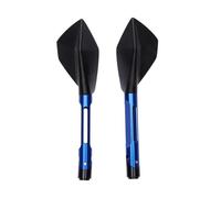 Motorbike Side Mirrors Motorcycle Rear View Accessories Universal Rearview Mirrors Motorbike Side Mirror Replacement Parts Handlebar Mirrors(Blue)