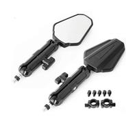 Motorbike Side Mirrors Universal 8/10mm 7/8" Bolt Motorcycle Mirrors Handlebar Mirror Motorcycle Foldable 360° Adjustment Motorcycle Rearview Mirror