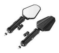 Motorbike Side Mirrors Universal M8 M10 7 8" Bolt Handlebar Mirror Motorcycle Rearview Mirrors Foldable 360° Adjustment