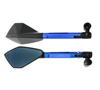 Motorbike Side Mirrors Universal Motorcycle Handlebar Rear View Mirrors Anti-glare Mirror Parts Reversing Auxiliary Accessories Motorcycle Rearview Mirror(Blue)