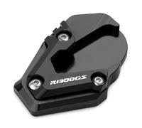 Motorbike Side Stand Foot Extender For BMW For R1300GS R 1300 GS ADV 2023-2025 Motorcycle Kickstand Pad Foot Side Stand Extansion Plate Tire Valve(Black)