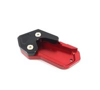 Motorbike Side Stand Pad For AK550 AK 550 2017 2019 Motorcycle CNC Kickstand Foot Side Stand Extension Pad Support Plate Anti-Sinking(Red)