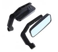 Motorbike Side Wing Mirror Aluminum Alloy Motorcycle Rearview Mirror Handlebar Scooter For 8mm 10mm Rear View Handle Bar End Base 1 Pair