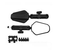 Motorbike Side Wing Mirror Clear Glass Universal Motorcycle Foldable Rear View Mirror(10mm)