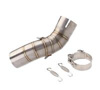 Motorbike Silencer Muffler Exhaust Pipe Motorcycle Accessories 1x Piece Exhaust Modify Middle Pipe 51mm Escape Adapter Tube Street Bike Kit For Z900 2017-2025