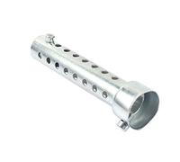 Motorbike Silencer Muffler, Universal Silver Motorcycle Exhaust Can DB Killer Silencer Muffler Baffle Insert (35mm)