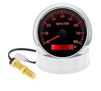 Motorbike speed fuel meter rpm display 85MM Tachometer For Boat Motor 0~8000 Tacho Gauge Digital Hourmeter Tach Sensor M16 For Gasoline Diesel Engine 12V 24V