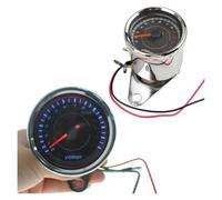 Motorbike Speedometer Motorcycle Tachometer Meter Backlight Gauge Rev Counter 12V Auto Tacho Meter Pointer 0-13000 RPM Universal Refit Accessories