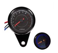 Motorbike Speedometer Motorcycle Tachometer Meter Backlight Gauge Rev Counter 12V Auto Tacho Meter Pointer 0-13000 RPM Universal Refit Accessories
