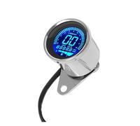 Motorbike Speedometer Odometer Digital 12V Universal Motorcycle Speedometer Odometer Tachometer Gauge Fuel Meter LED Indicator Display Speed Mete Gauges