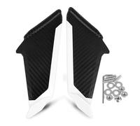 Motorbike Spoilers For SUZUKI For GSX-R600/750/1000/125 For GSX-250R For GSXS1000F Front Fairing Aerodynamic Winglets Side Spoilers Decorative Dynamic Wing Motorcycle Spoiler(White)