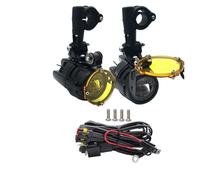 Motorbike Spotlights Motorcycle Headlight For BMW For GS 1200 1250 F800GS R1100GS F700GS Black With Relay Wiring Harness LED Auxiliary Headlight + Mounting Kit Headlights(Yellow set)