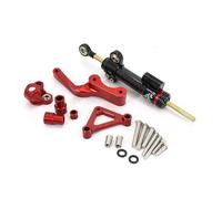 Motorbike Stabilizer Bracket Motorcycle Steering Damper Stabilizer Bracket For Ducati Monster 696 795 796 2008-2025 CNC Aluminum Mounting Support Kit Holder Steering Dampers(SET 2)