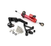 Motorbike Stabilizer Bracket Motorcycle Steering Damper Stabilizer Bracket For Ducati Monster 696 795 796 2008-2025 CNC Aluminum Mounting Support Kit Holder Steering Dampers(SET 5)
