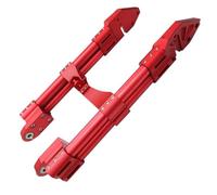 Motorbike Stand Fit For M3 M5 M6 Monkey M3 M5 Motorcycle Swing Arm 3D CNC Adjustable Alloy Double Tube Rear Flat Fork Stand Bobbins(60cm tube red)