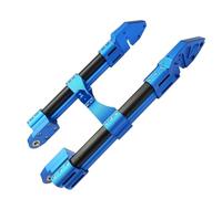 Motorbike Stand Fit For M3 M5 M6 Monkey M3 M5 Motorcycle Swing Arm 3D CNC Adjustable Alloy Double Tube Rear Flat Fork Stand Bobbins(50cm tube blue black)