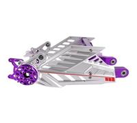Motorbike Stand Fit For M3M5 Monkey Niu N1S Motorcycle Swing Arm Shield Flat Fork Motor Frame Support Single Dual Rear Shock Arm Spool Sliders Stand(Monkey Silver purple)