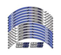 Motorbike Sticker for BMW G 310GS G310GS Motorcycle Wheels Sticker Rim Reflective Stripe Decorative Decals Set (Color : Blue)