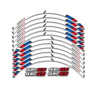 Motorbike Sticker for BMW G 310GS G310GS Motorcycle Wheels Sticker Rim Reflective Stripe Decorative Decals Set (Color : White)