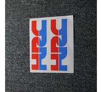 Motorbike Sticker for H&ONDA HRC CBR 650F 650R 600RR 600 Motorcycle Decal Sticker (Color : Red Blue)