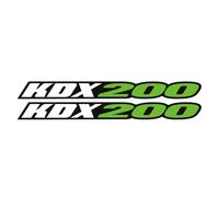 Motorbike Sticker for Kawasaki KDX200 KDX 200 1983-2006 Motorcycle Swingarm Decorate Decals Reflection Stickers (Color : Green)