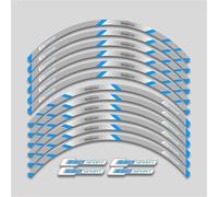 Motorbike Sticker Motorcycle Accessories Reflective Wheel Sticker for BMW C650 Sport C650SPORT C 650 Sport Hub Decals Rim Stripe Tape(Grey)