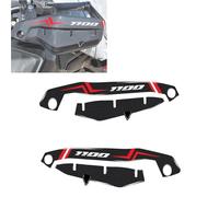 Motorbike Sticker Motorcycle Handlebar Guard Sticker Pad for H&ONDA CRF1100L for Africa Twin Adventure Protector Decals Accessories(Black red)