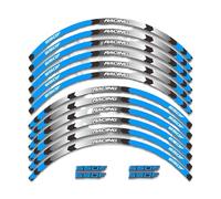 Motorbike Sticker Motorcycle Reflective Stripe Decal for H&ONDA CB650 F CB 650F Cb650f Wheel Front and Rear Wheels Edge Outer Rim Sticker(Blue)