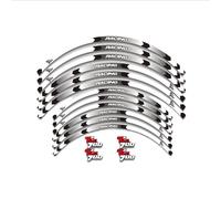 Motorbike Sticker Motorcycle Reflective Stripe Wheel for Y&AMAHA TENERE 700 Tenere700 Front and Rear Wheels Edge Outer Rim Sticker(White)