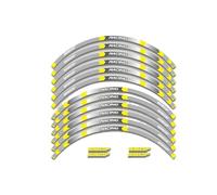 Motorbike Sticker Motorcycle Wheel Front and Rear Wheels Edge Outer Rim Sticker for H&ONDA CB650 F CB 650F Cb650f Reflective Stripe Decal(Yellow)