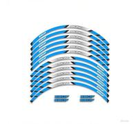 Motorbike Sticker Motorcycle Wheel Front and Rear Wheels Edge Outer Rim Sticker for H&ONDA CB650 F CB 650F Cb650f Reflective Stripe Decal(Blue)