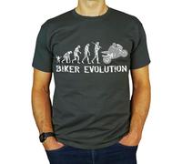 Motorbike | Superbike Moto Gp Evolution - Stylish Bespoke Motorbiking Gift for Men | Him | Dad | Grandad | Brother | Uncle T-Shirt Charcoal L