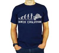 Motorbike | Superbike Moto Gp Evolution - Stylish Bespoke Motorbiking Gift for Men | Him | Dad | Grandad | Brother | Uncle T-Shirt Navy L