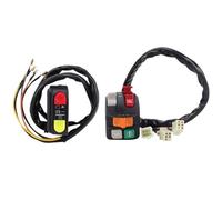 Motorbike Switches Motorcycle Handlebar Switch 7/8" Multifunctional Motorcycle Modified Switches Horn Headlight Turn Signal Electric Start Flameout Handlebar Button(1PAIR)