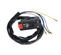 Motorbike Switches Motorcycle Handlebar Switch Motorcycle Switch 7/8" Handlebar Mount Start Stop Kill On Off Button Side Switch 12V For ATV Motorcycles Scooters