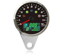 Motorbike Tachometer 85mm 0-299KM/H MPH With 0-12000RPM Motorcycle Tachometer Trip Odometer Gear N-6 For 9-32V