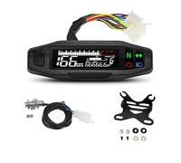 Motorbike Tachometer Odometer Motorcycle Tachometer Universal Digital Speed Meter With Turn Signal Light 12000RPM Tachometer Dashboard Odometer