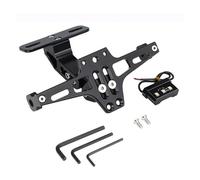Motorbike Tail Tidy Motorcycle Fender Eliminator Adjustable License Plate Holder Bracket LED For BMW R1200GS F850GS F750GS F850GS License Plate Bracket(License Black)