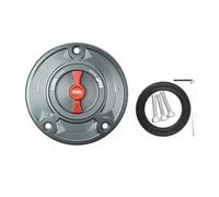 Motorbike Tank Caps Compatible With SFV650 2009 2010 2011 2012 2013 2014 2015 Motorcycle Fuel Tank Petrol Gas Cap(Gray Red)